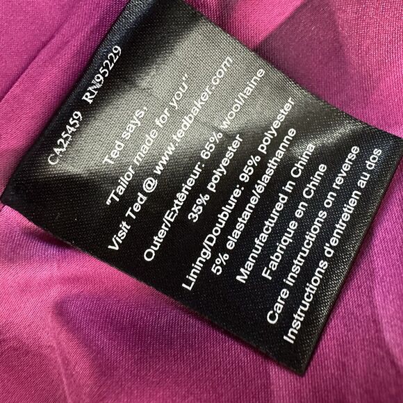 Ted baker London Black Sheath Dress Size 1 - Picture 12 of 13